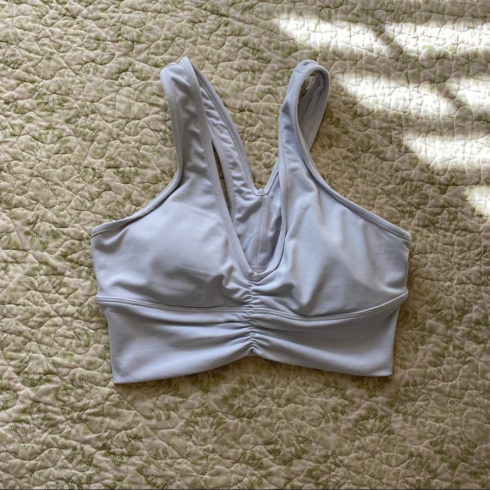ALO Yoga white wild thing sports bra